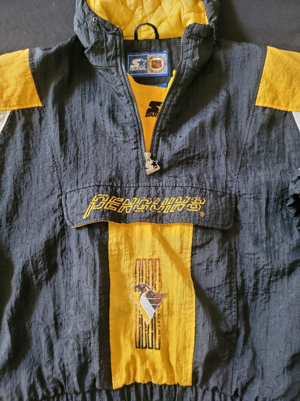THRASHED Pittsburgh Penguins Starter Pullover Jacket